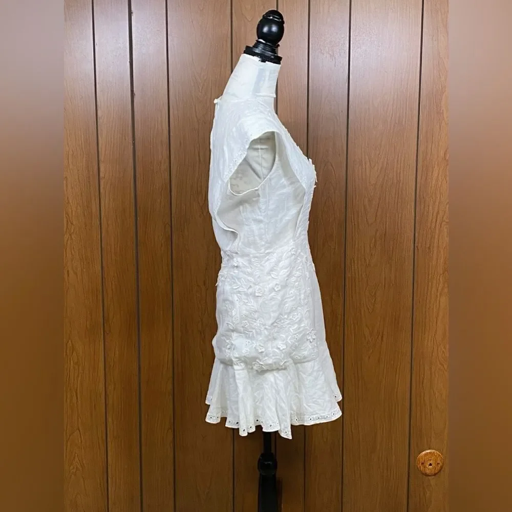 Veronica Beard Kerison Embroidered Minidress szie 8